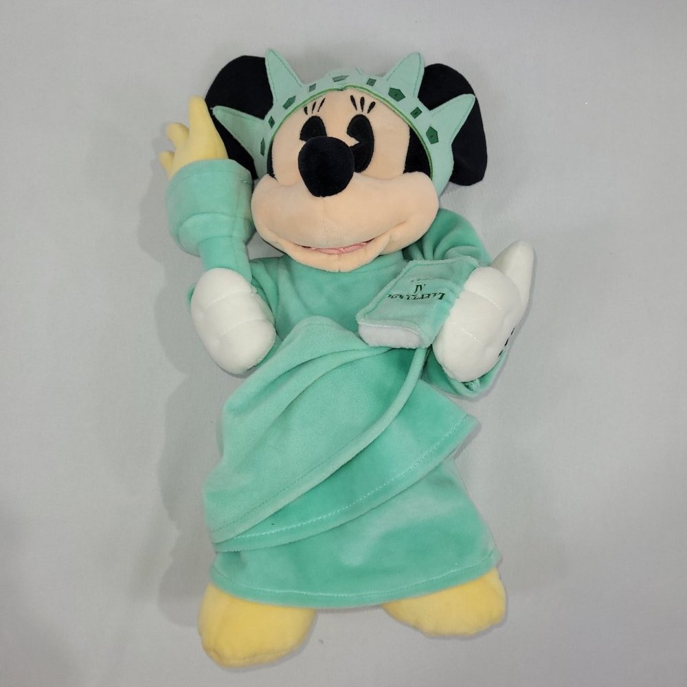 Mickey Mouse Plush 13" Walt Disney Store New York Statue Liberty Stuffed Toy